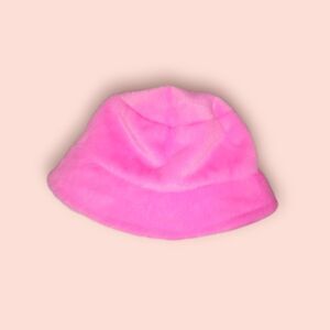 Apparis Tatum Faux Fur Bucket Hat Sugar Pink Cozy Vegan Winter Plush Luxury